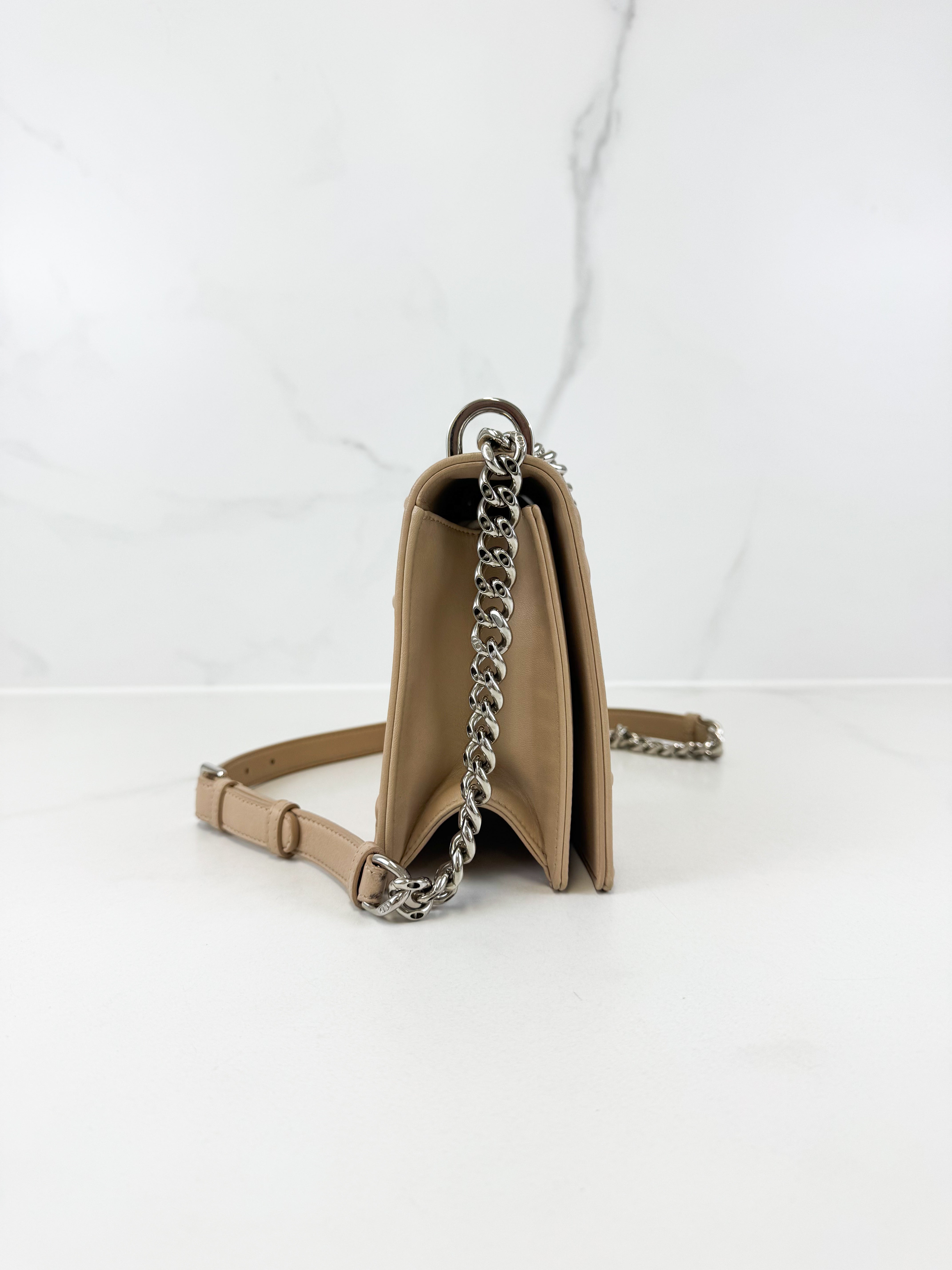 Christian Dior Beige Medium Diorama Shoulder Bag