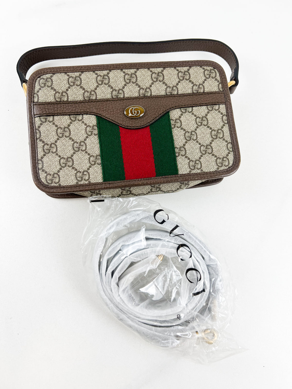 Gucci Ophidia Zip Around Shoulder Bag with Detachable Long Strap