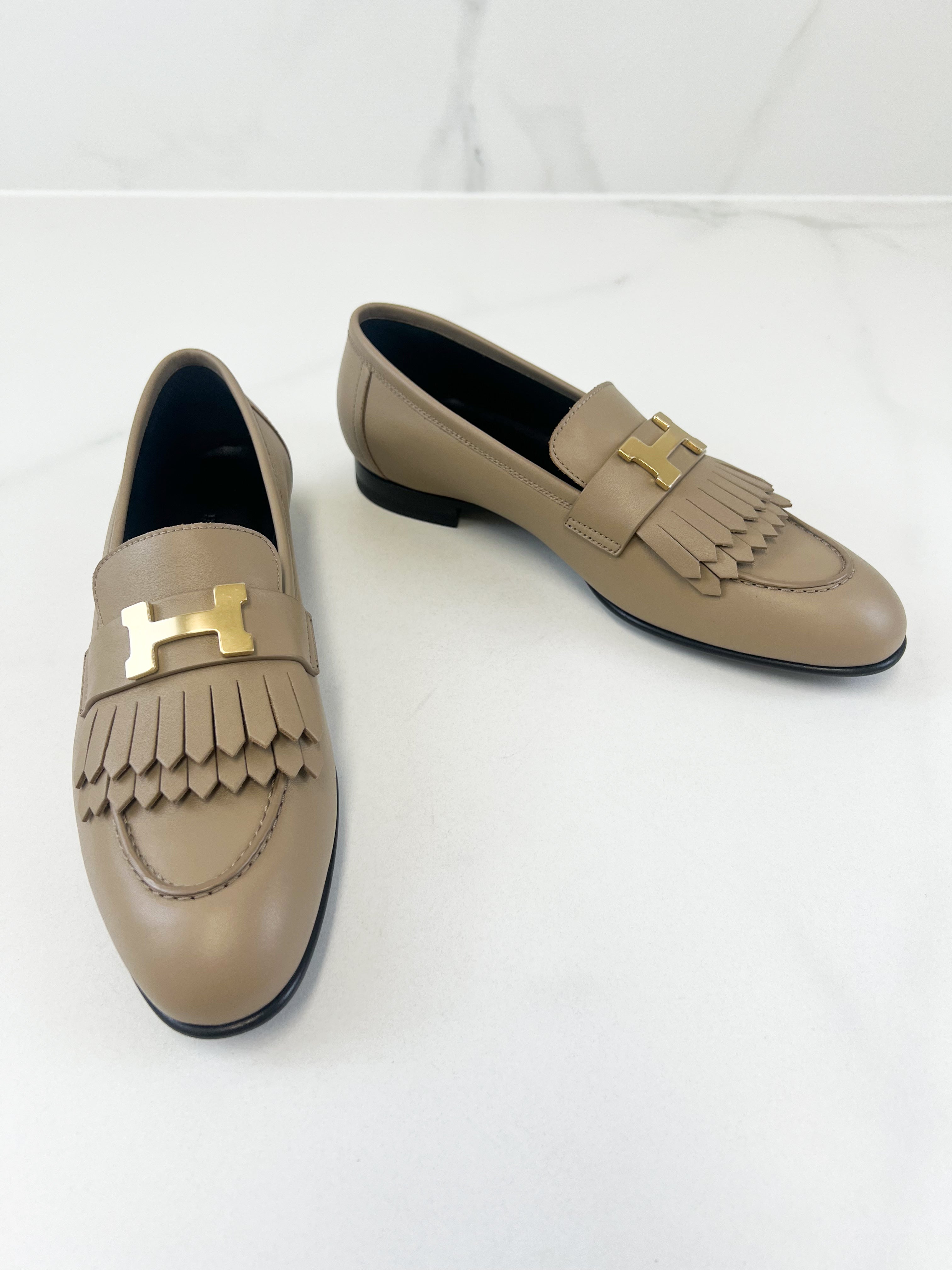 Hermes Royal Beige Loafer Size 38