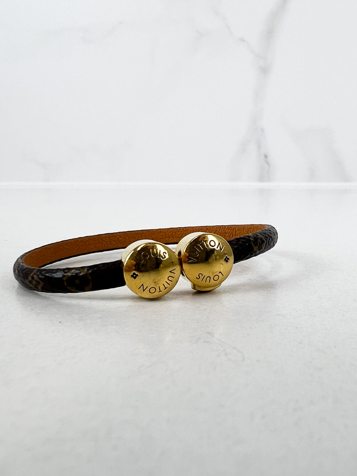 Louis Vuitton Monogram Leather Bracelet