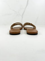 Jimmy Choo Logo Patch Open Sandal Size 37