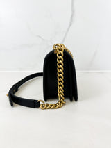 Chanel Black Old Medium Caviar Boy Bag GHW