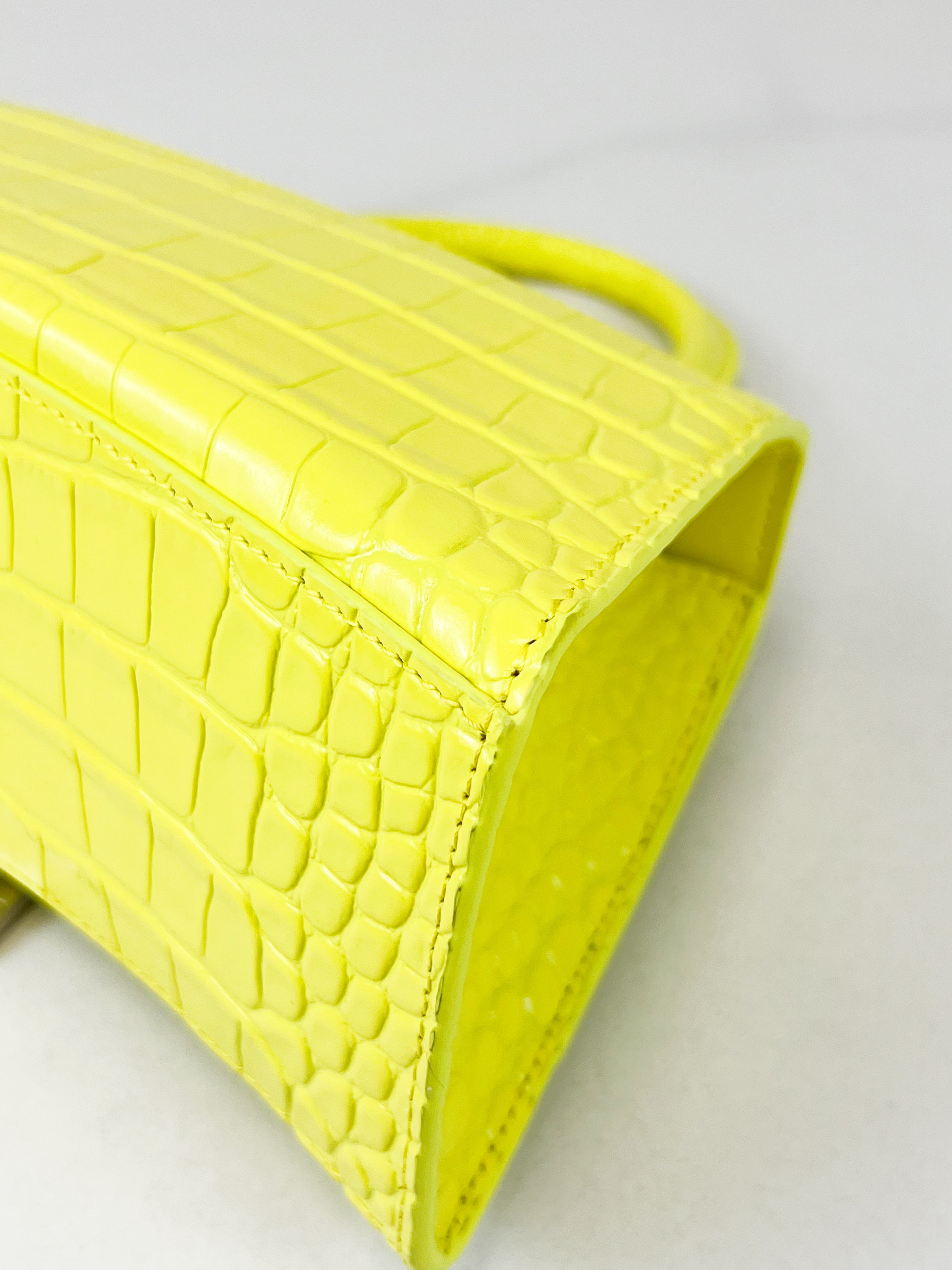 Balenciaga Small Croc Hourglass with SHW