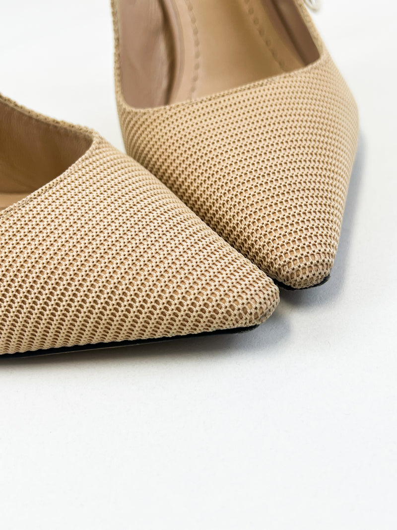 Christian Dior Nude Slingback Pumps Size 39