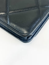 Chanel 19 Black Wallet on Chain WOC in Lambskin Leather