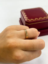 Cartier C De Cartier One Diamond Ring 18K Rose Gold Size 50