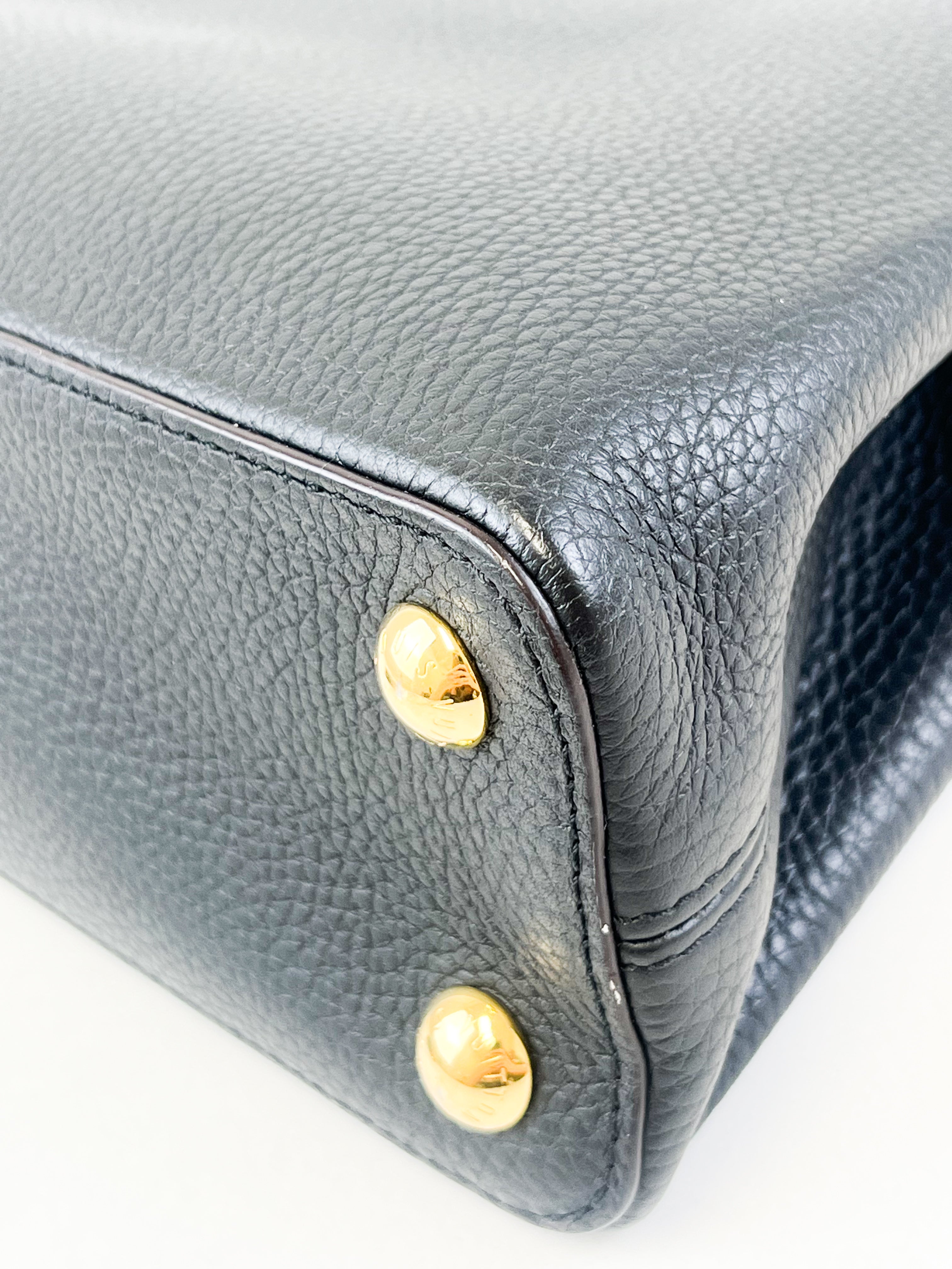 Louis Vuitton Black Capucines BB