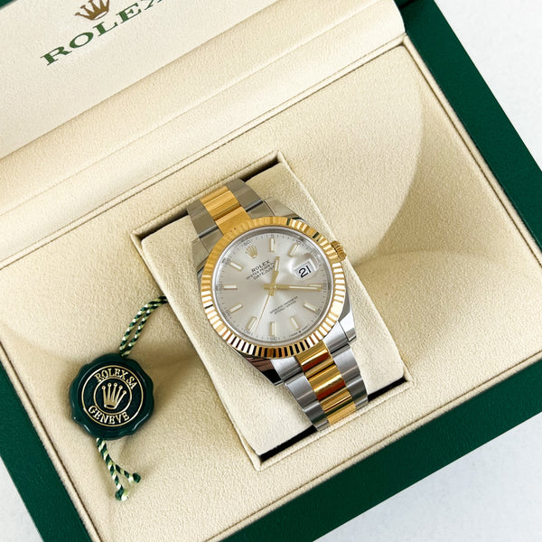 Rolex Datejust 41mm Silver Dial Oyster Perpetual Two-Tone