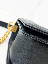 Chanel Black Old Medium Caviar Boy Bag GHW
