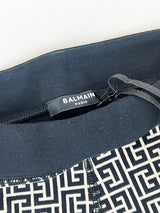 Balmain Monogram High Rise Cycling Shorts Size 38