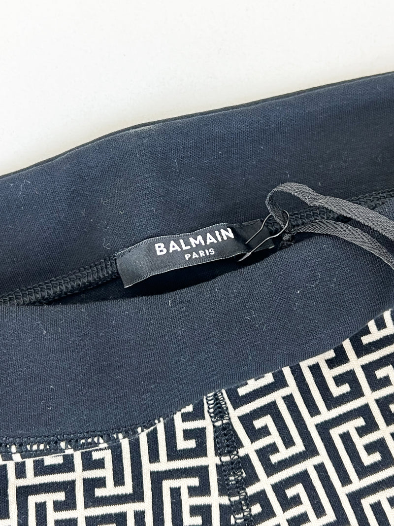 Balmain Monogram High Rise Cycling Shorts Size 38