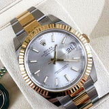 Rolex Datejust 41mm Silver Dial Oyster Perpetual Two-Tone