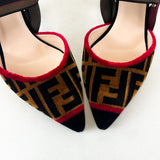 Fendi Colibri Velvet FF Pumps Size 36