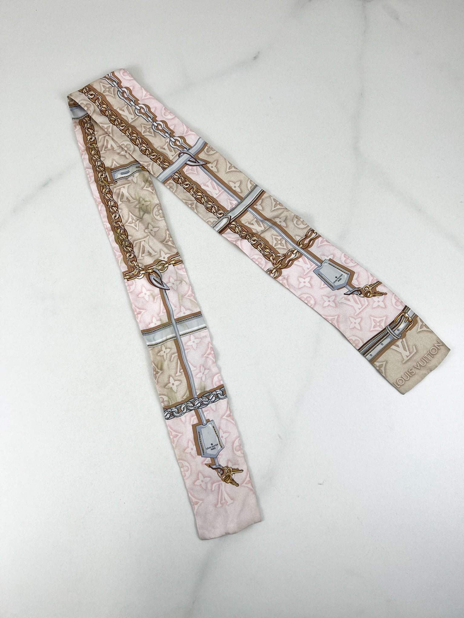 Louis Vuitton Twilly in Light Pink Monogram