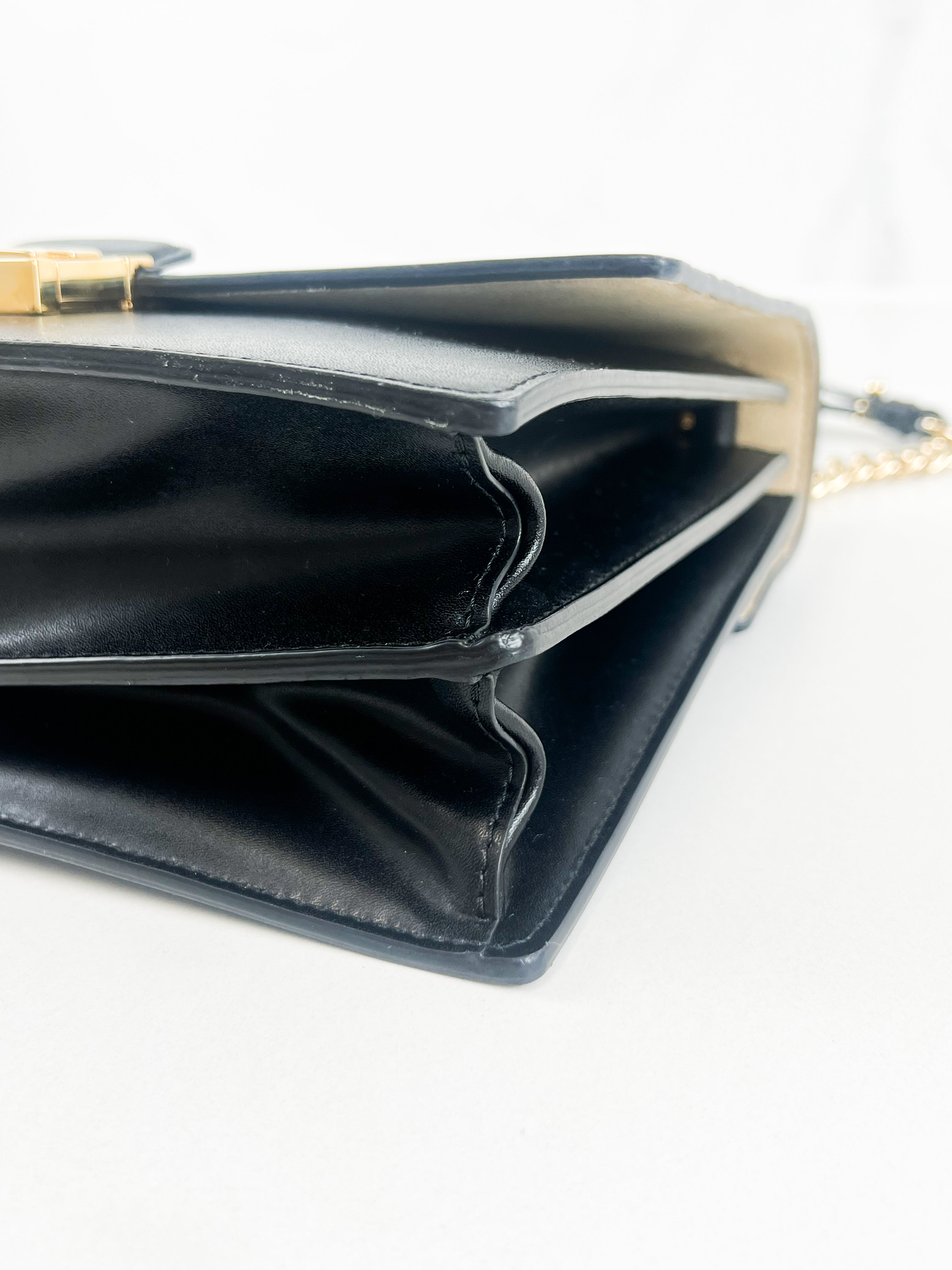 Fendi Kan I Medium Embossed Shoulder Flap Bag