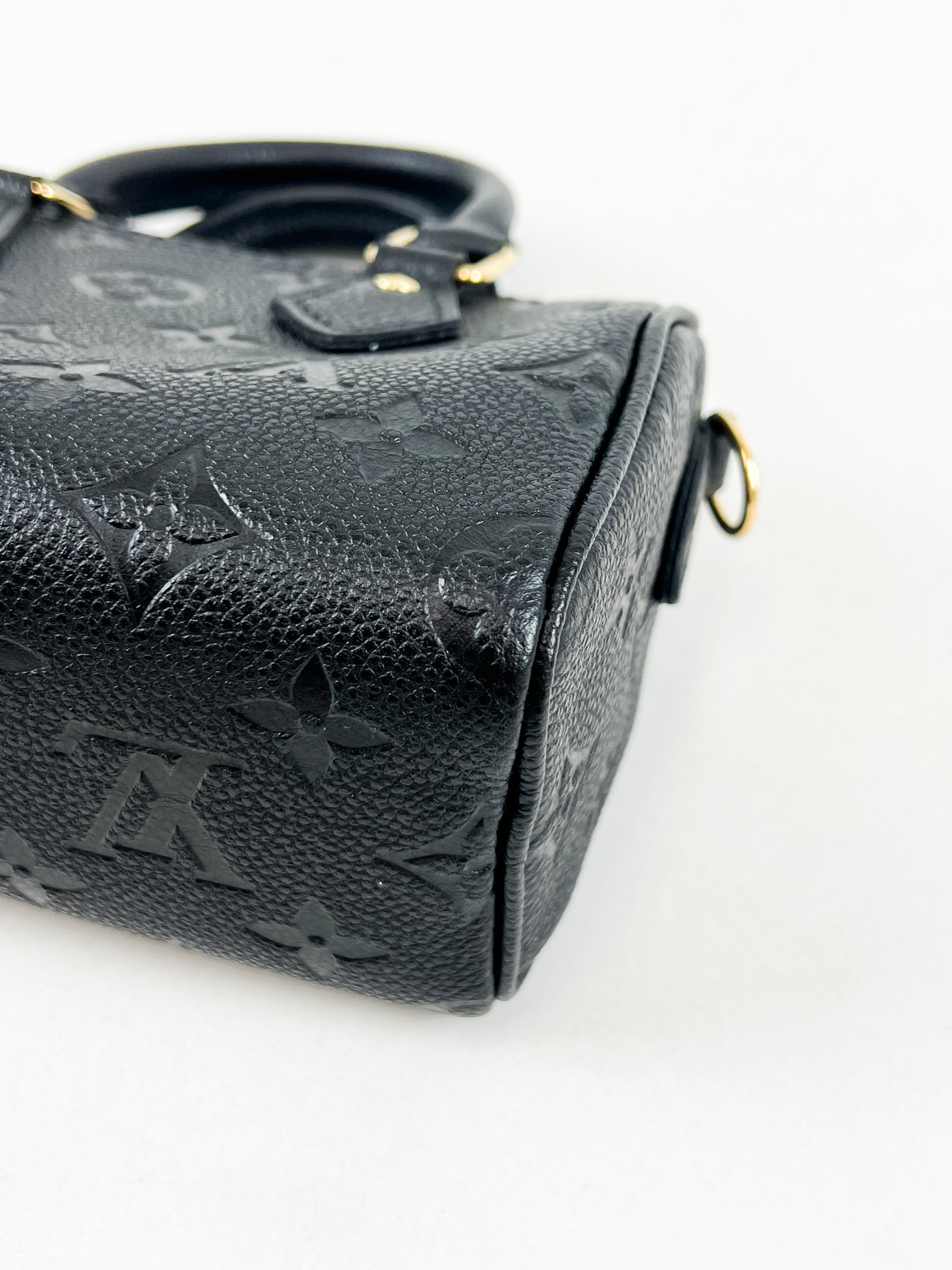 Louis Vuitton Nano Speedy in Monogram Empreinte Leather