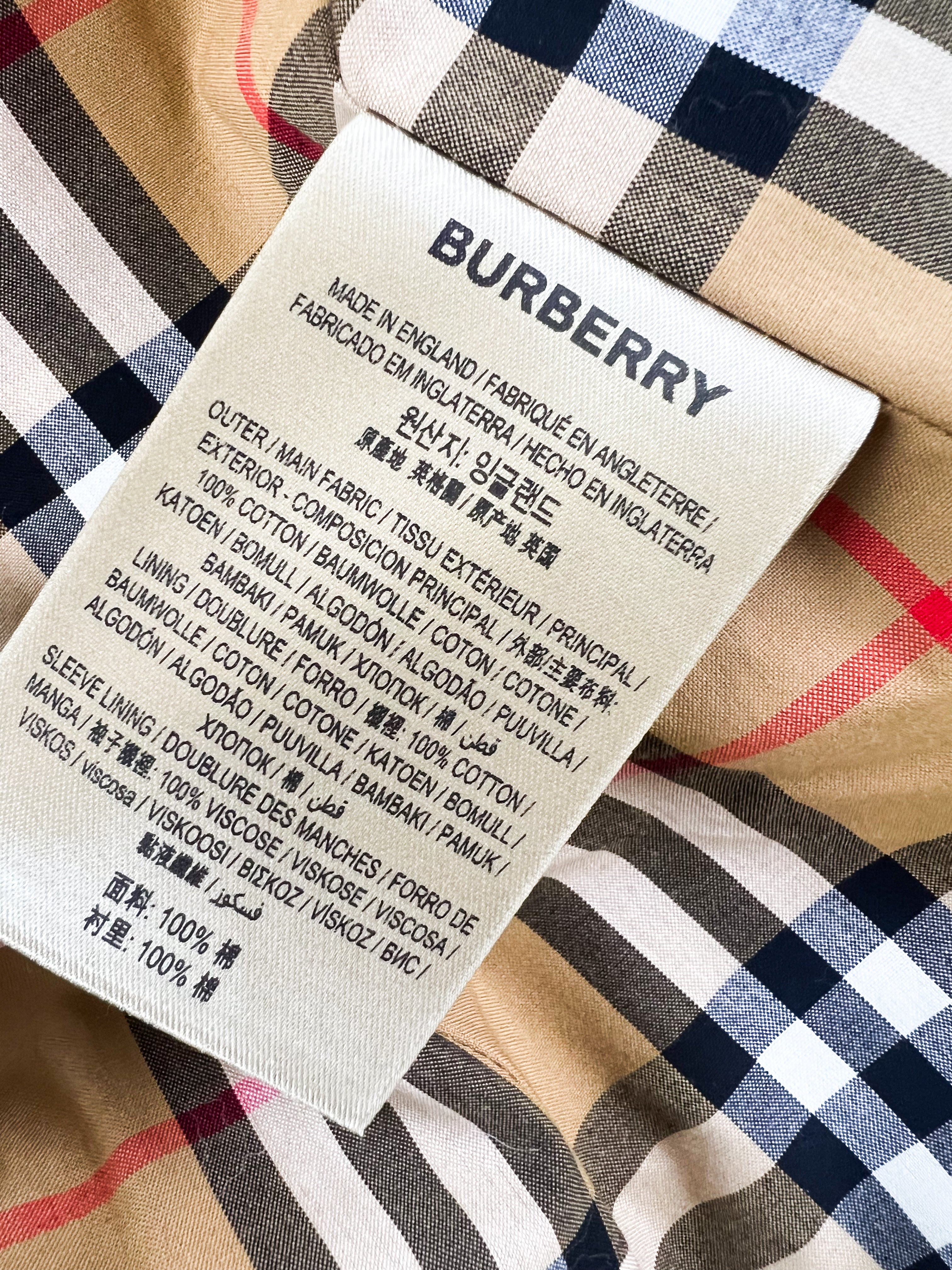 Burberry Chelsea Trench Coat Size 42