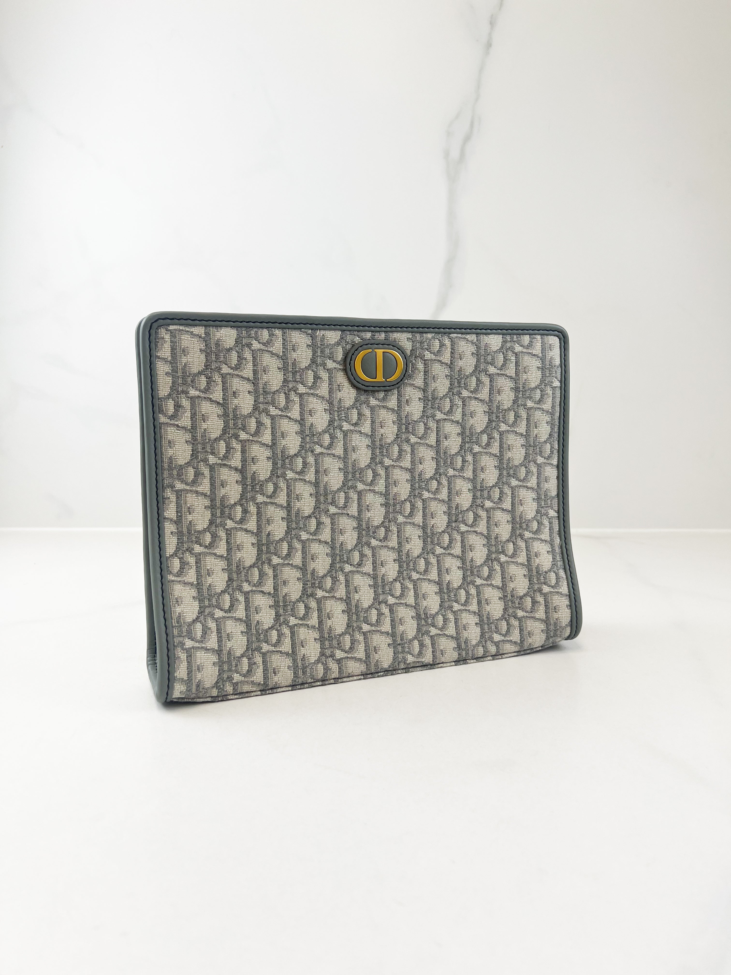 Christian Dior Embroidered Oblique Pouch