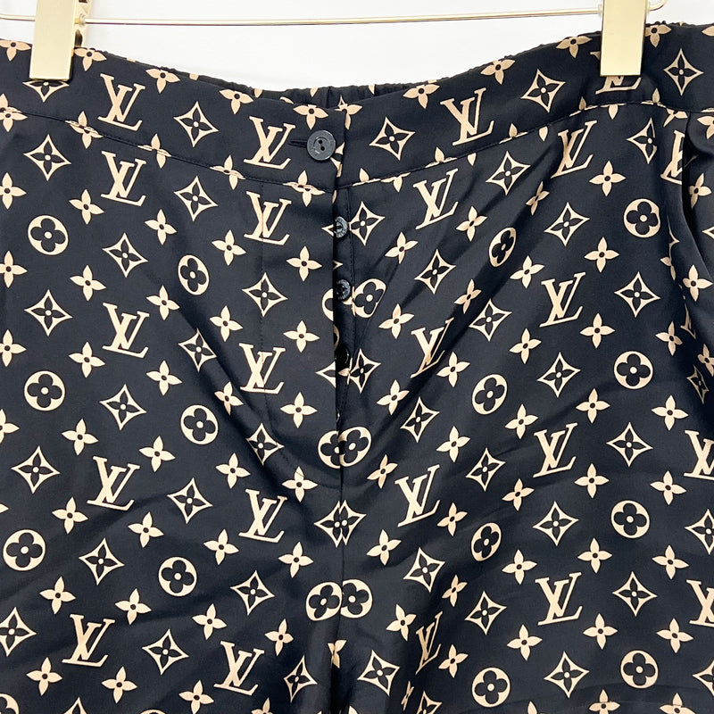 Louis Vuitton Silk Monogram Shorts Size 40