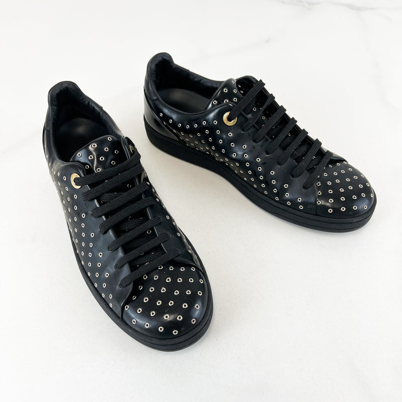 Louis Vuitton Black Patent Sneaker Size 37