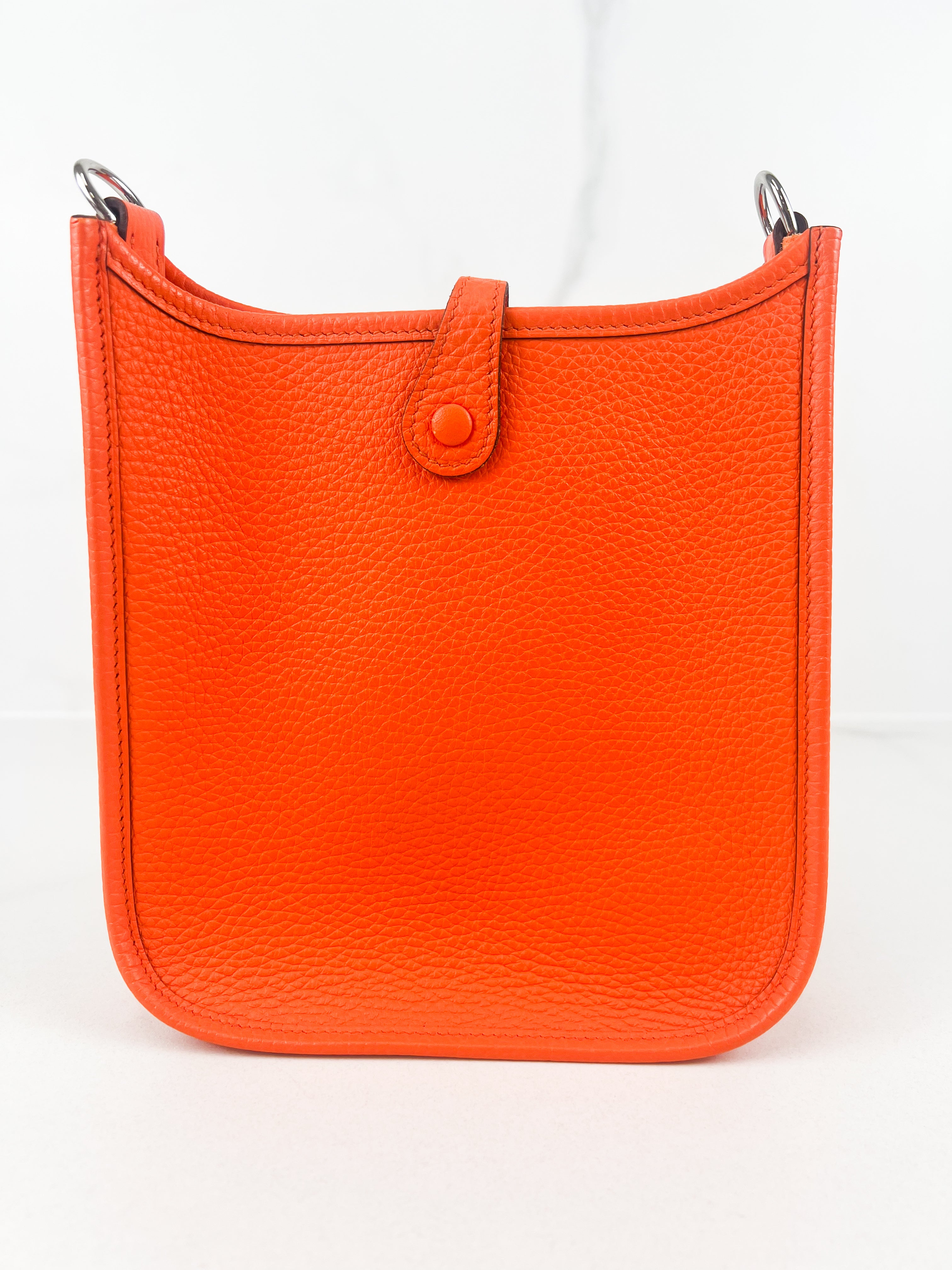 Hermes Orange Clemence Evelyne 16 with SHW