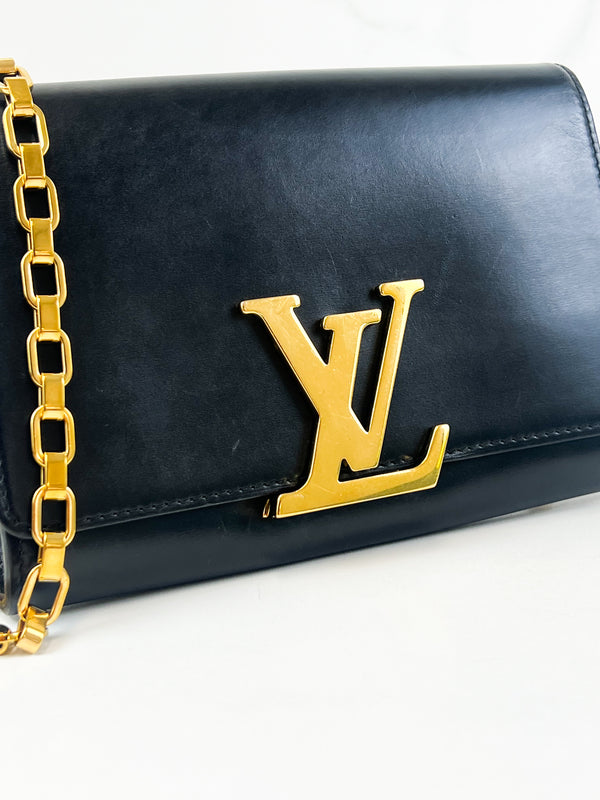 Louis Vuitton Black St Louise Chain Bag
