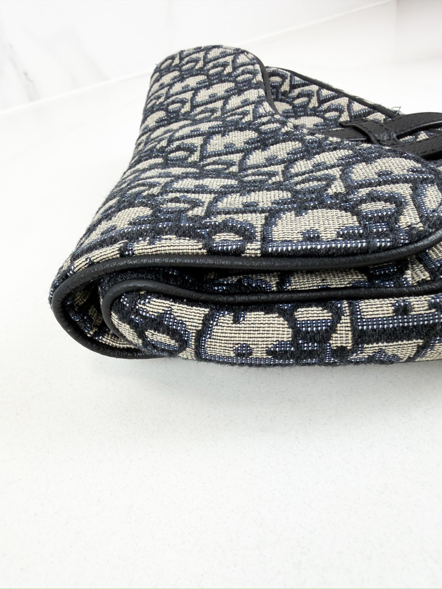 Christian Dior Unisex Saddle Bag in Oblique Canvas