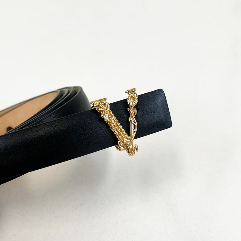 Versace V Baroque Black Belt 20mm