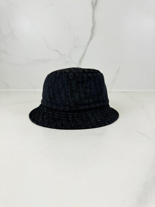 Christian Dior Oblique Technical Fabric Kids Brim Bucket Hat
