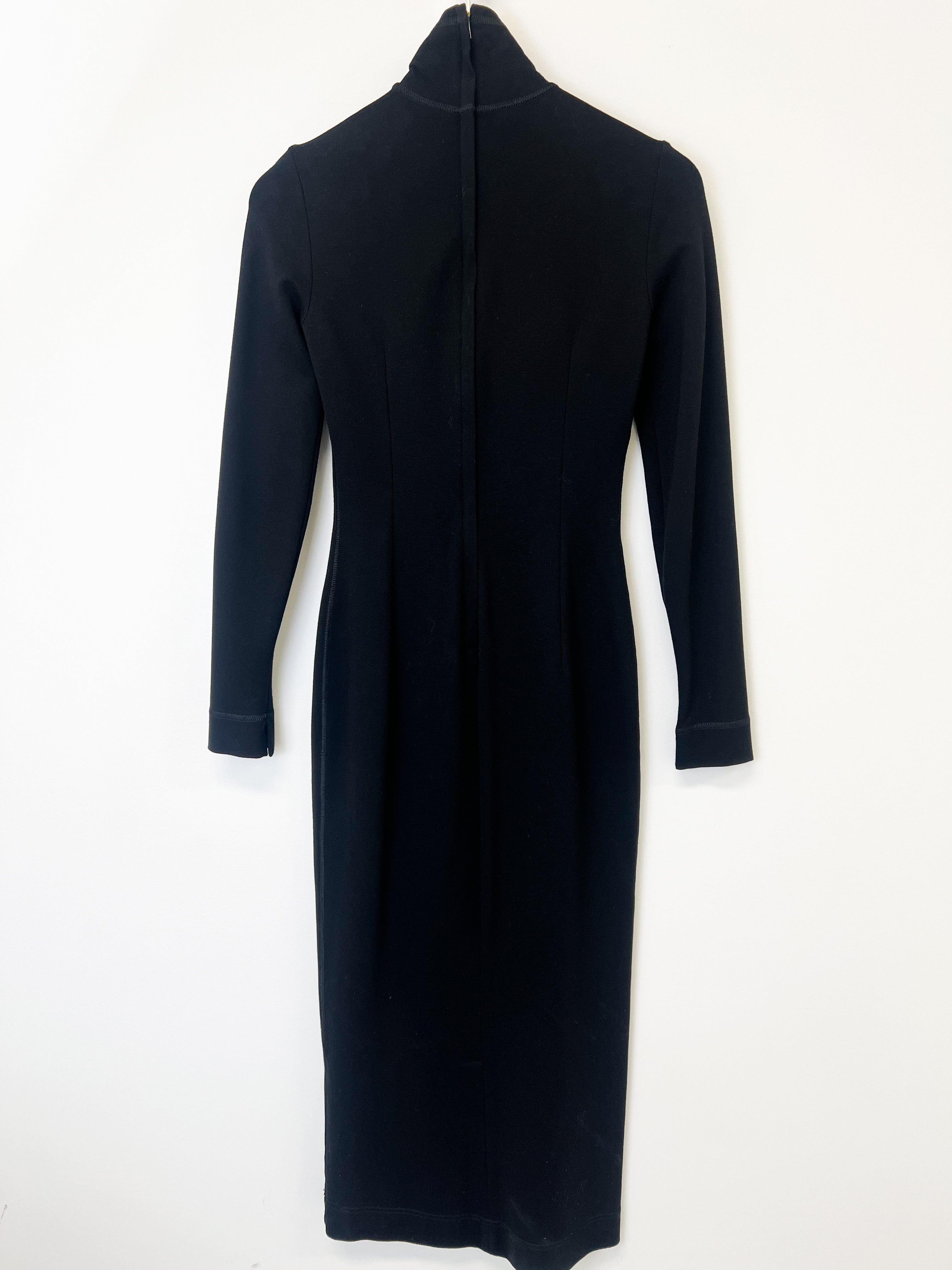 Dolce & Gabbana Front Logo Long sleeve Dress Size 38