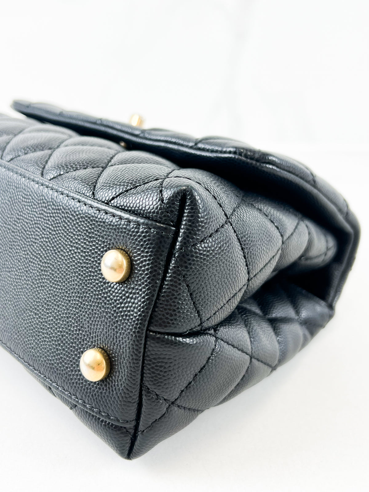 Chanel Small Black Caviar Coco Handle