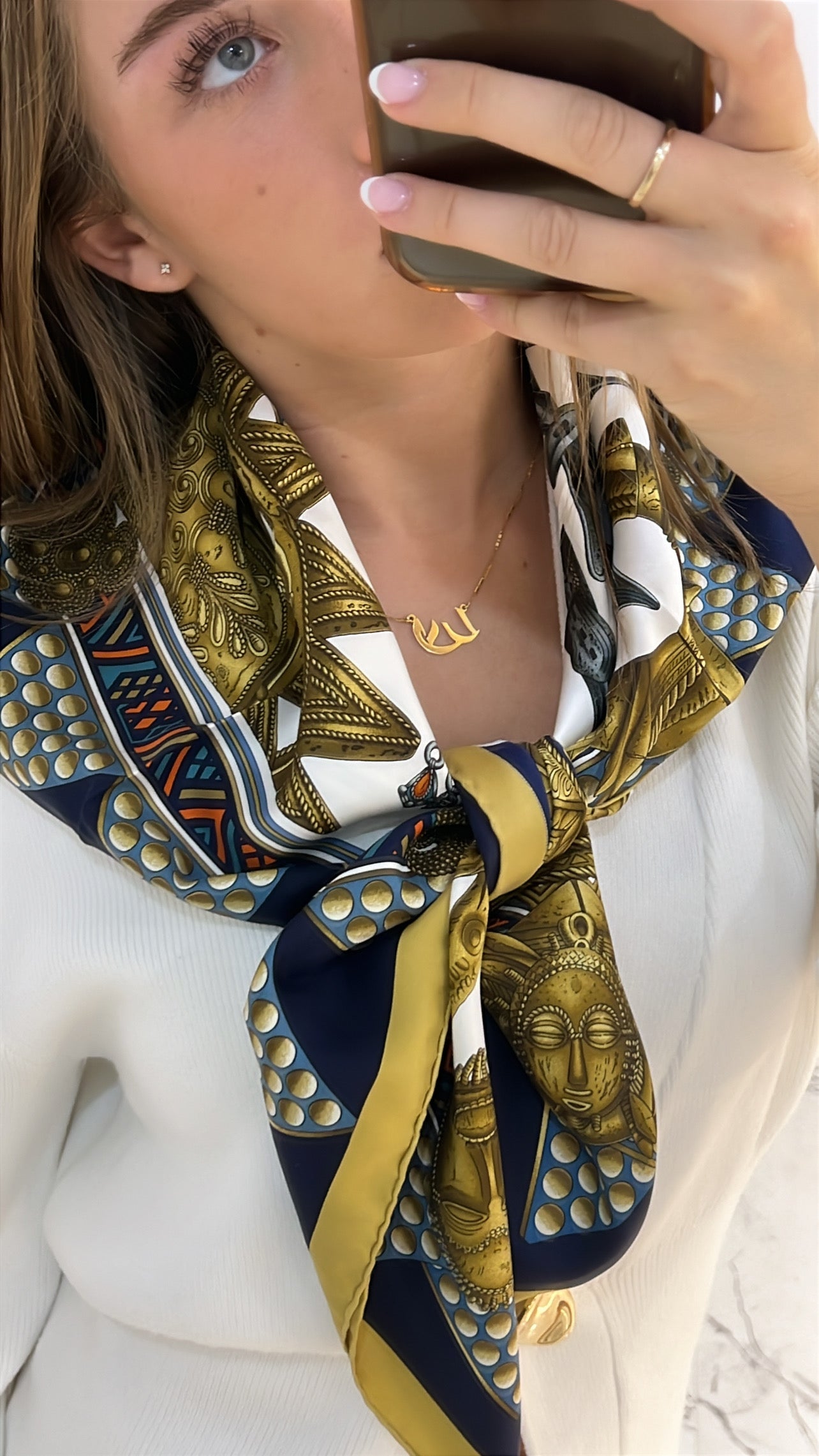 Hermes Silk Scarf