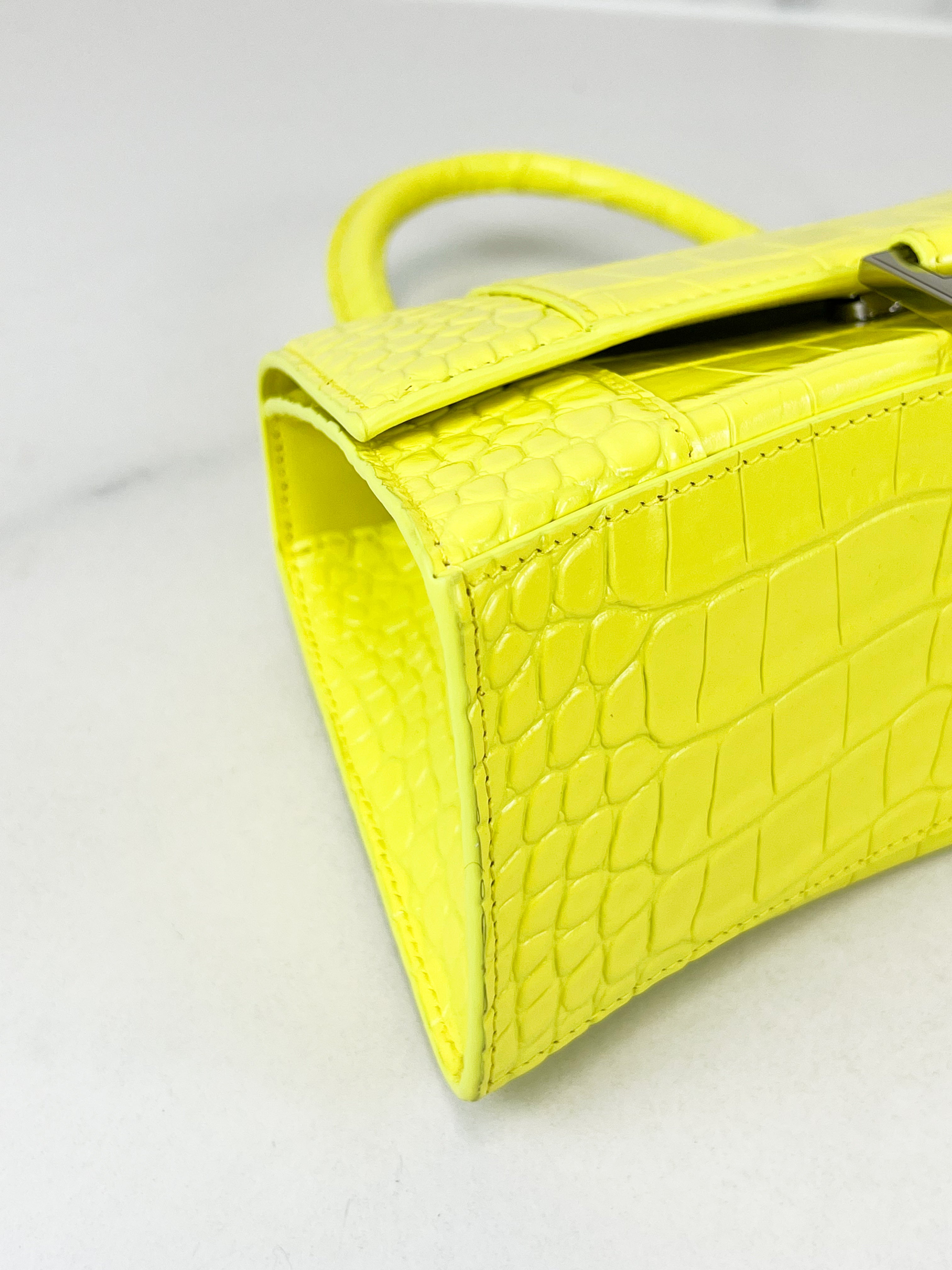 Balenciaga Small Croc Hourglass with SHW