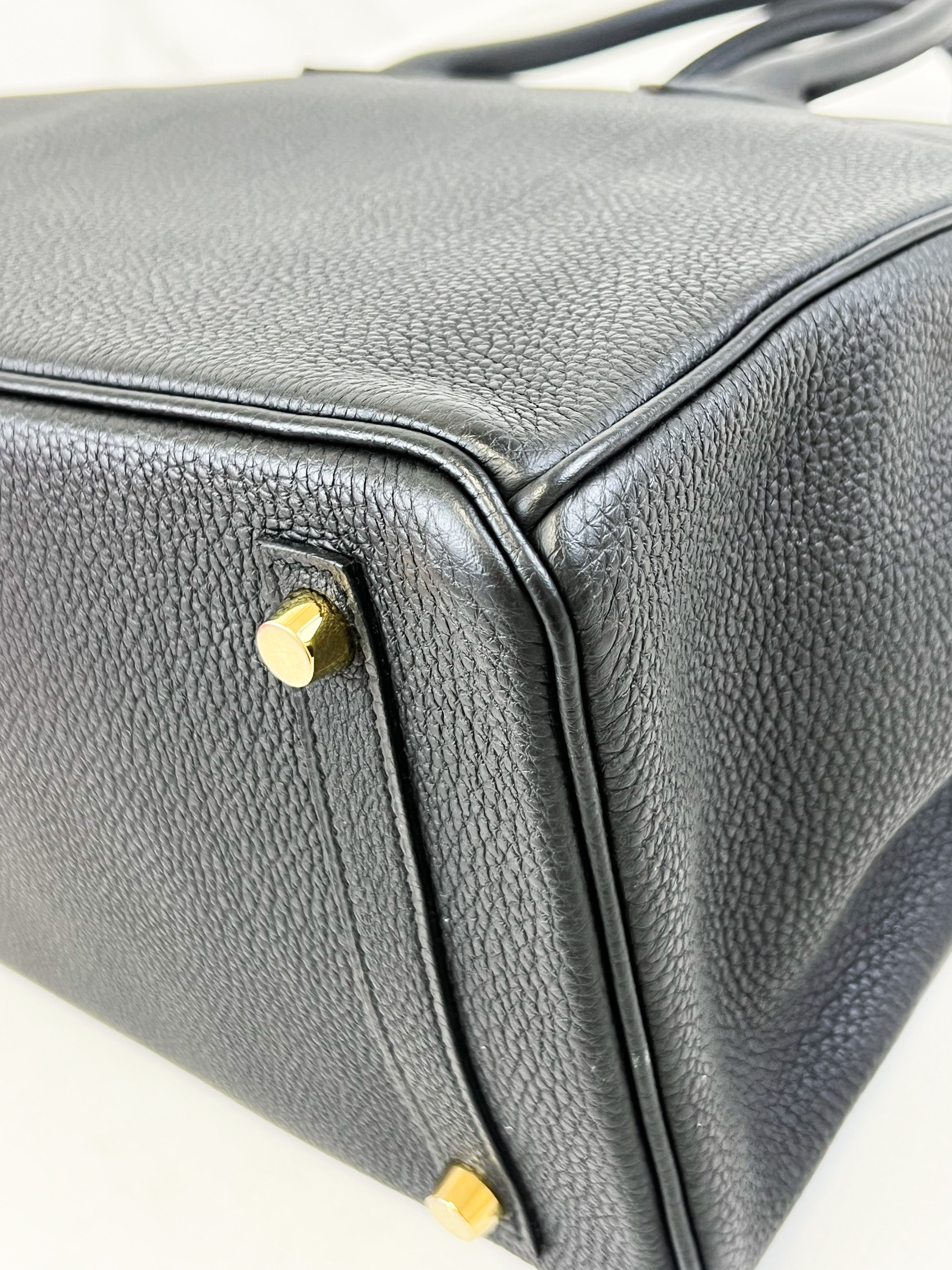 Hermes Togo Noir Birkin 30 with GHW