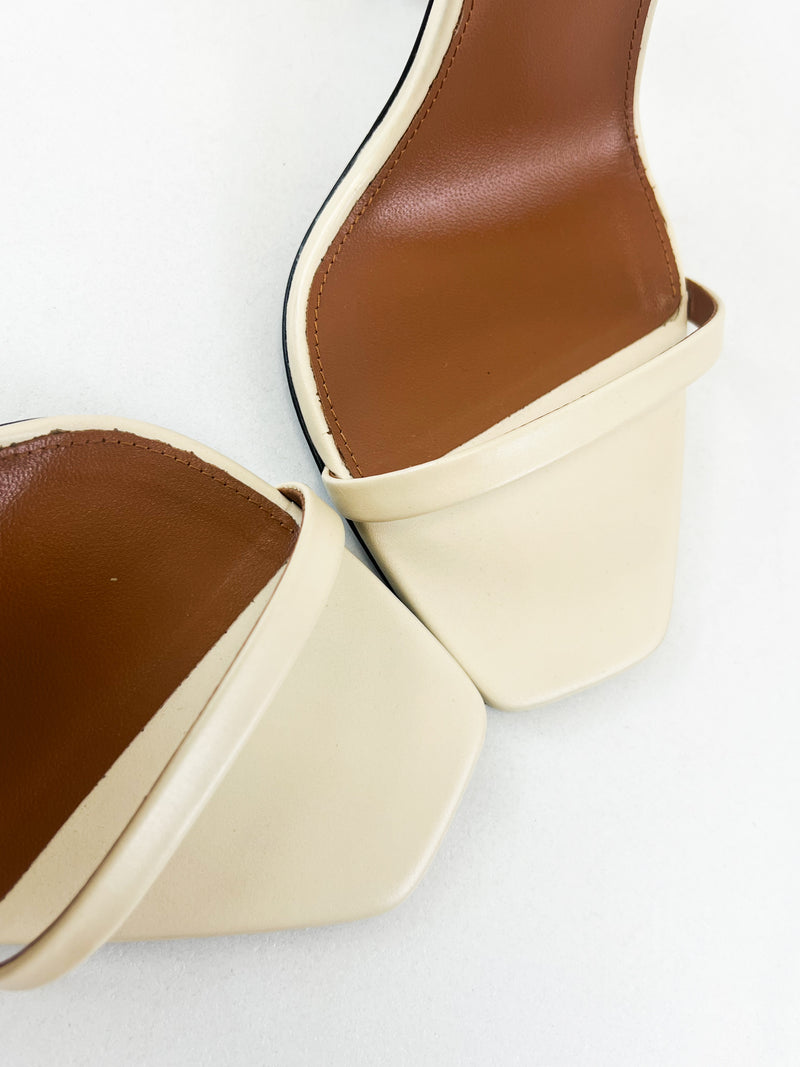 Saint Laurent Opyum Leather Sandal Size 39