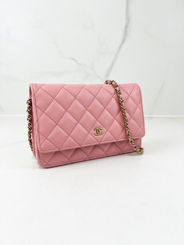 Chanel Pink Caviar CC WOC with GHW