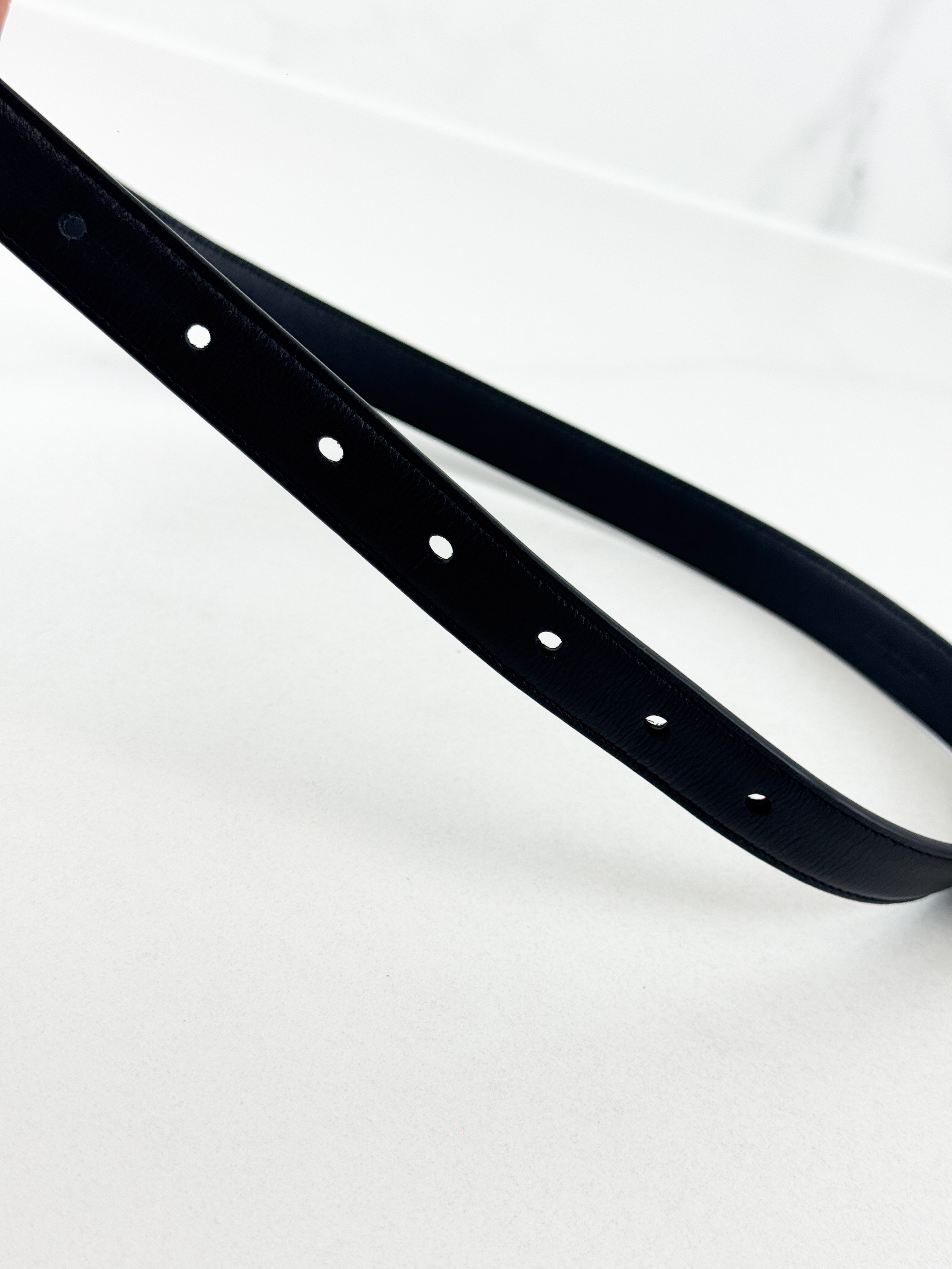 Saint Laurent Cassandre Black Belt Size 70