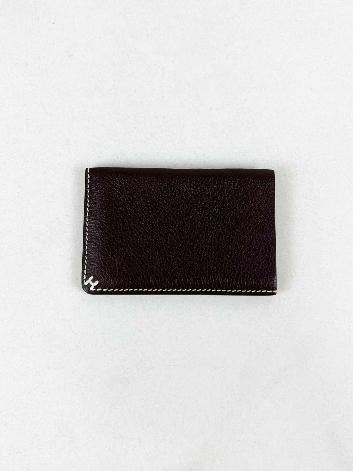 Hermes H Sellier Card Holder in Toundra Leather