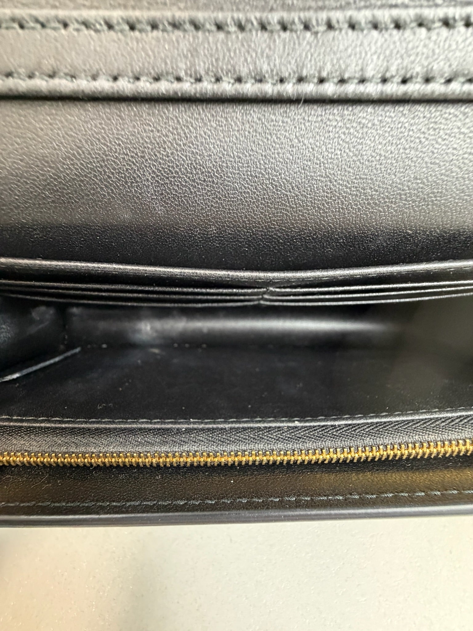 Christian Dior Miss Montaigne Mini Black Leather Top Handle Bag
