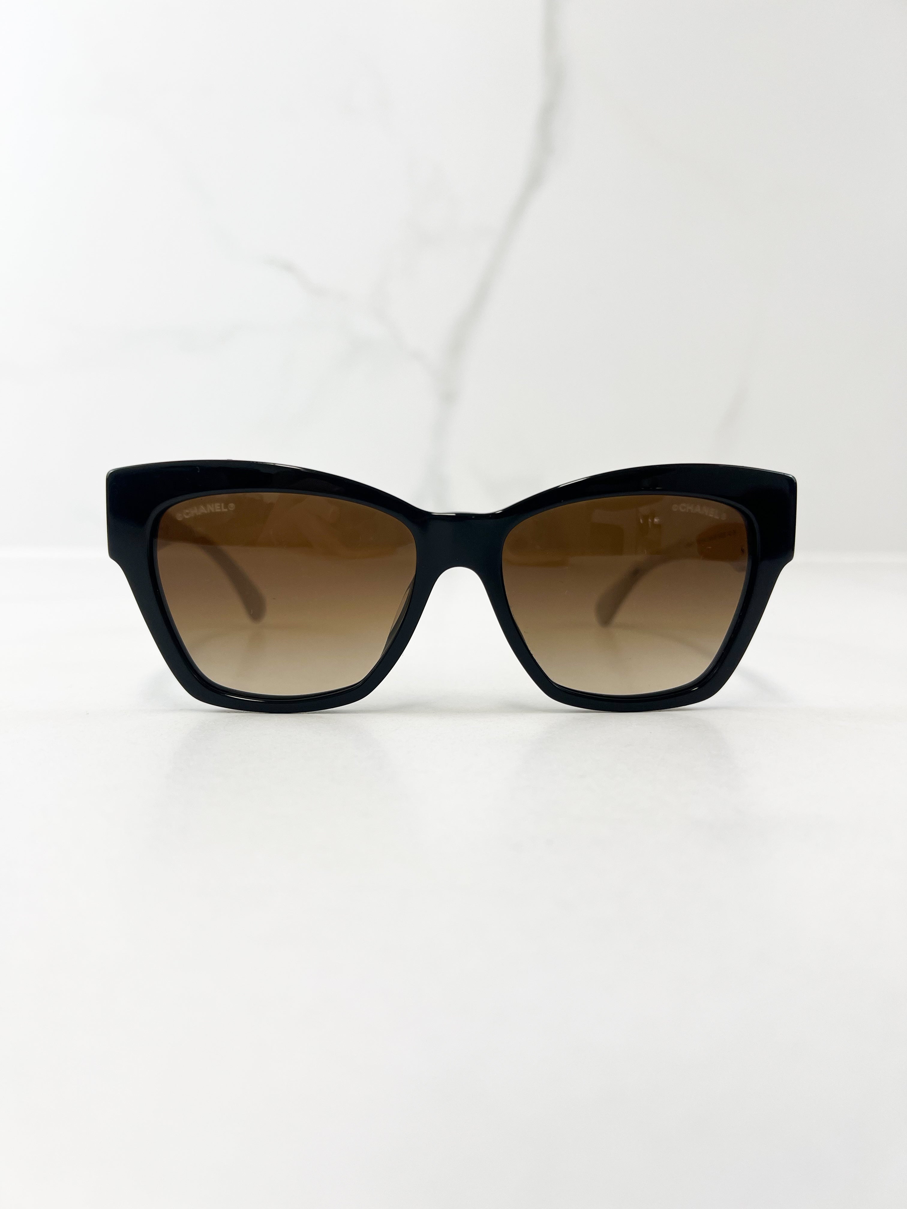Chanel Acetate Crystal Sunglasses