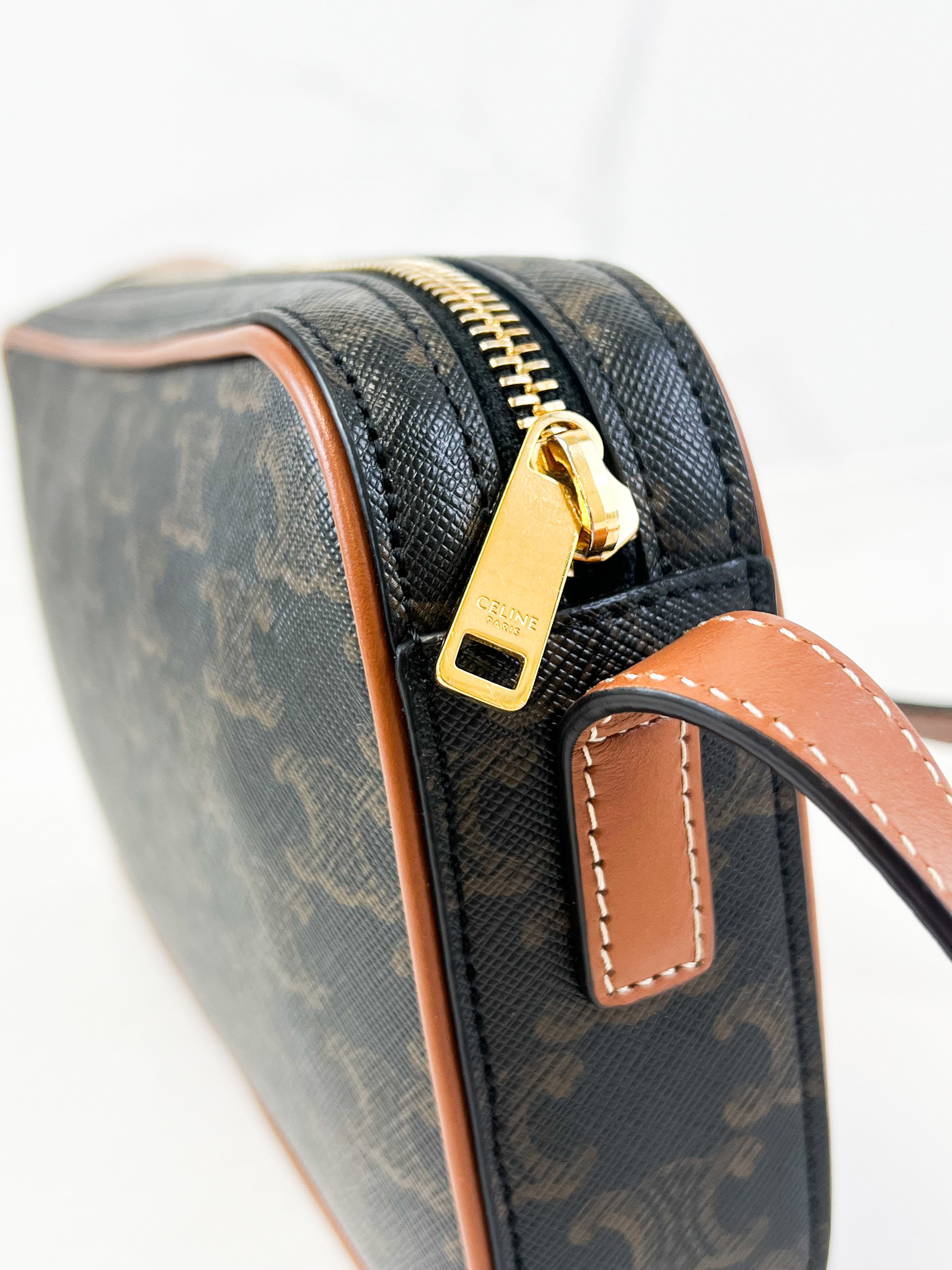 Celine Triomphe Canvas Mini Camera Shoulder Bag