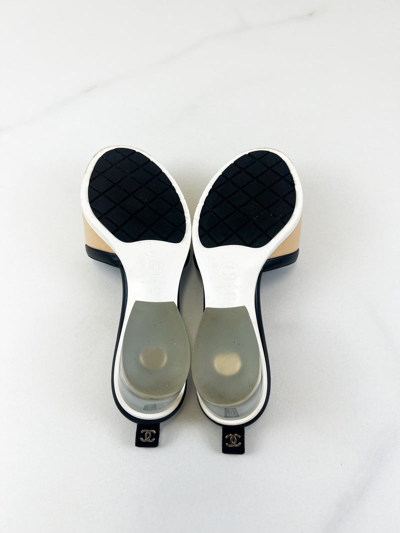 Chanel CC Leather Mule Size 37