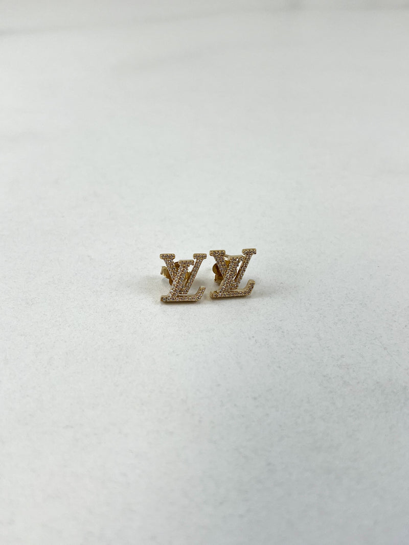 Louis Vuitton Iconic Crystal LV Studs
