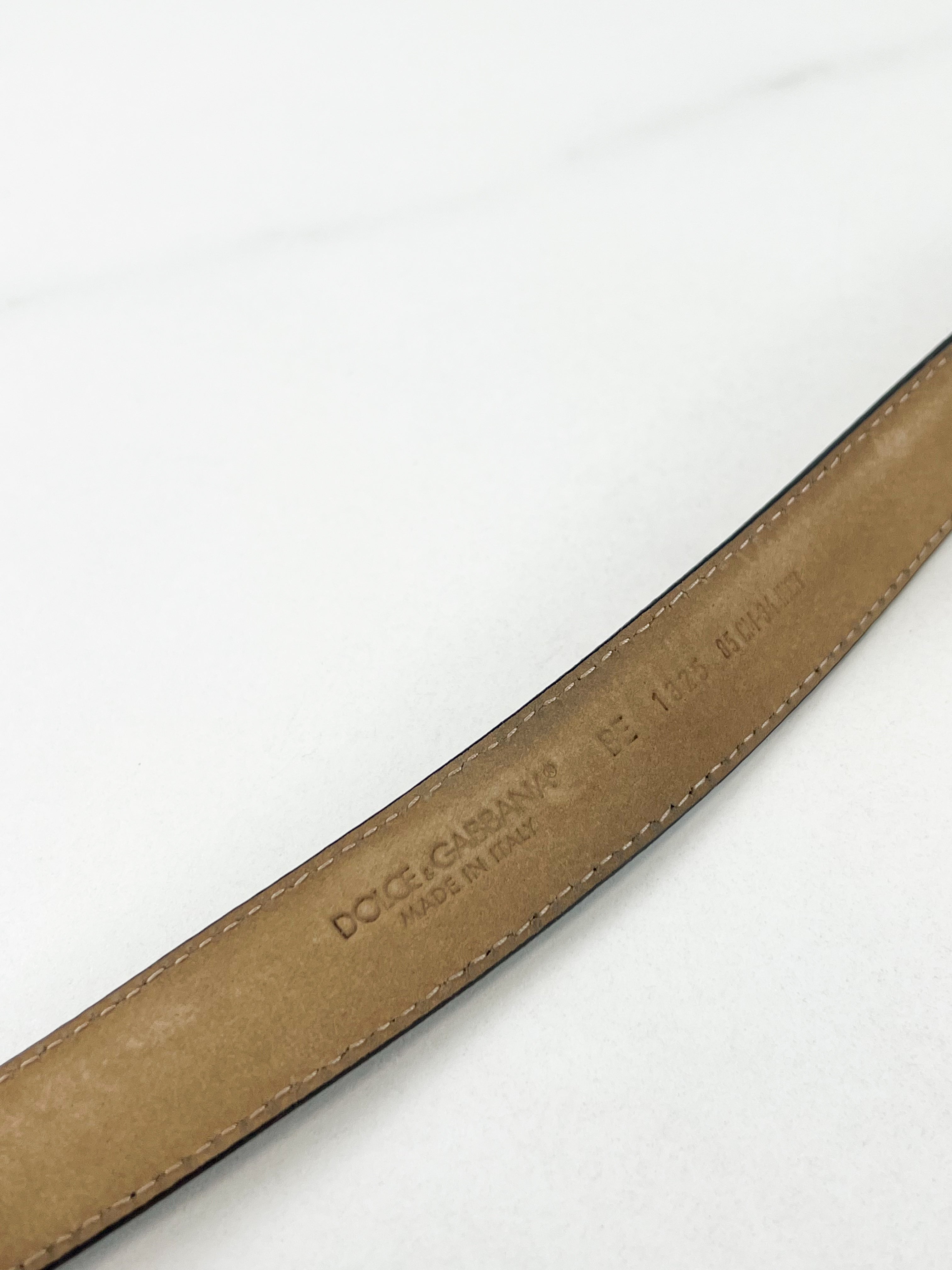 Dolce & Gabbana Leather Belt Size 85