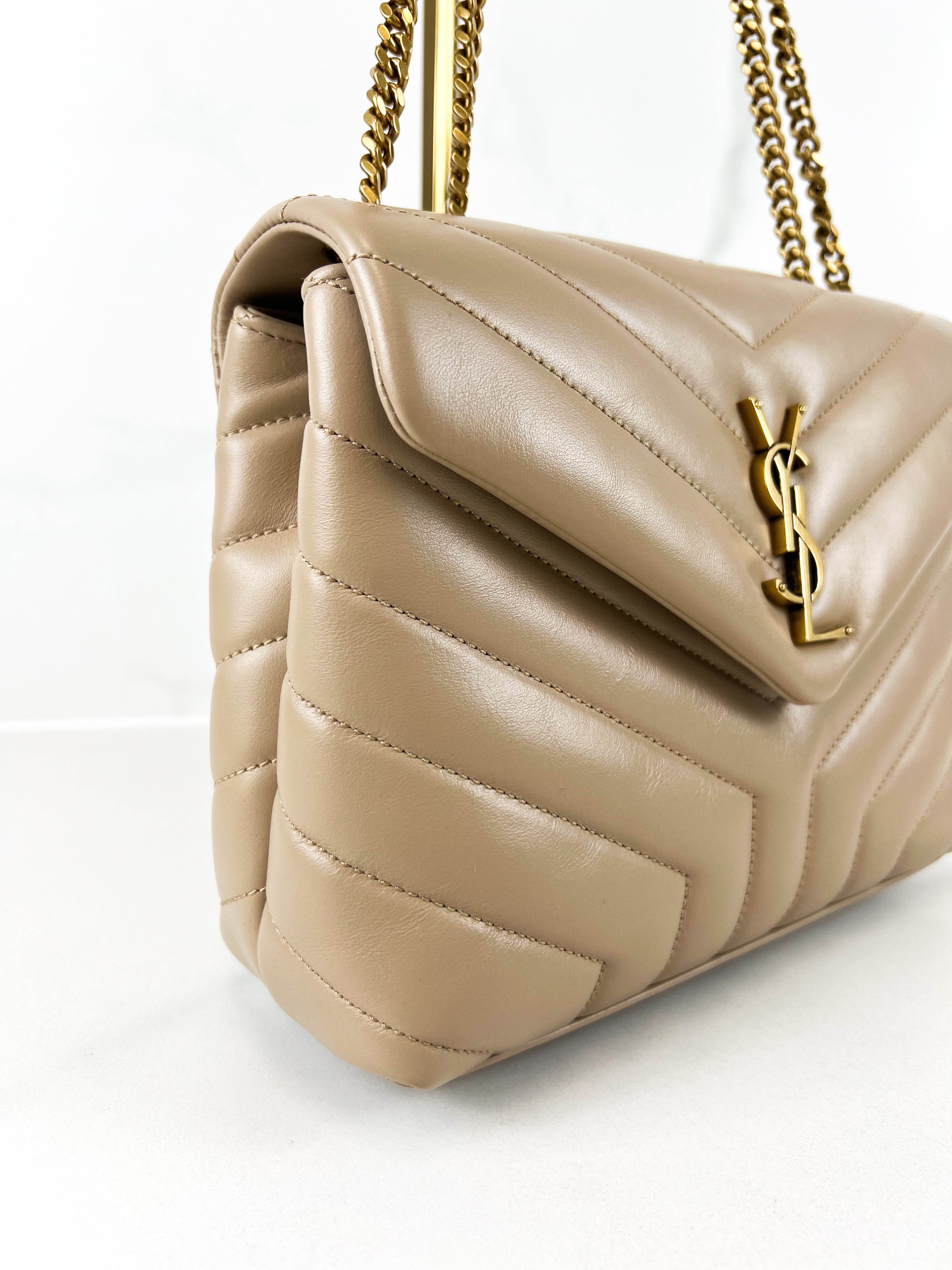 Saint Laurent Loulou Medium Chain Bag in Quilted Leather