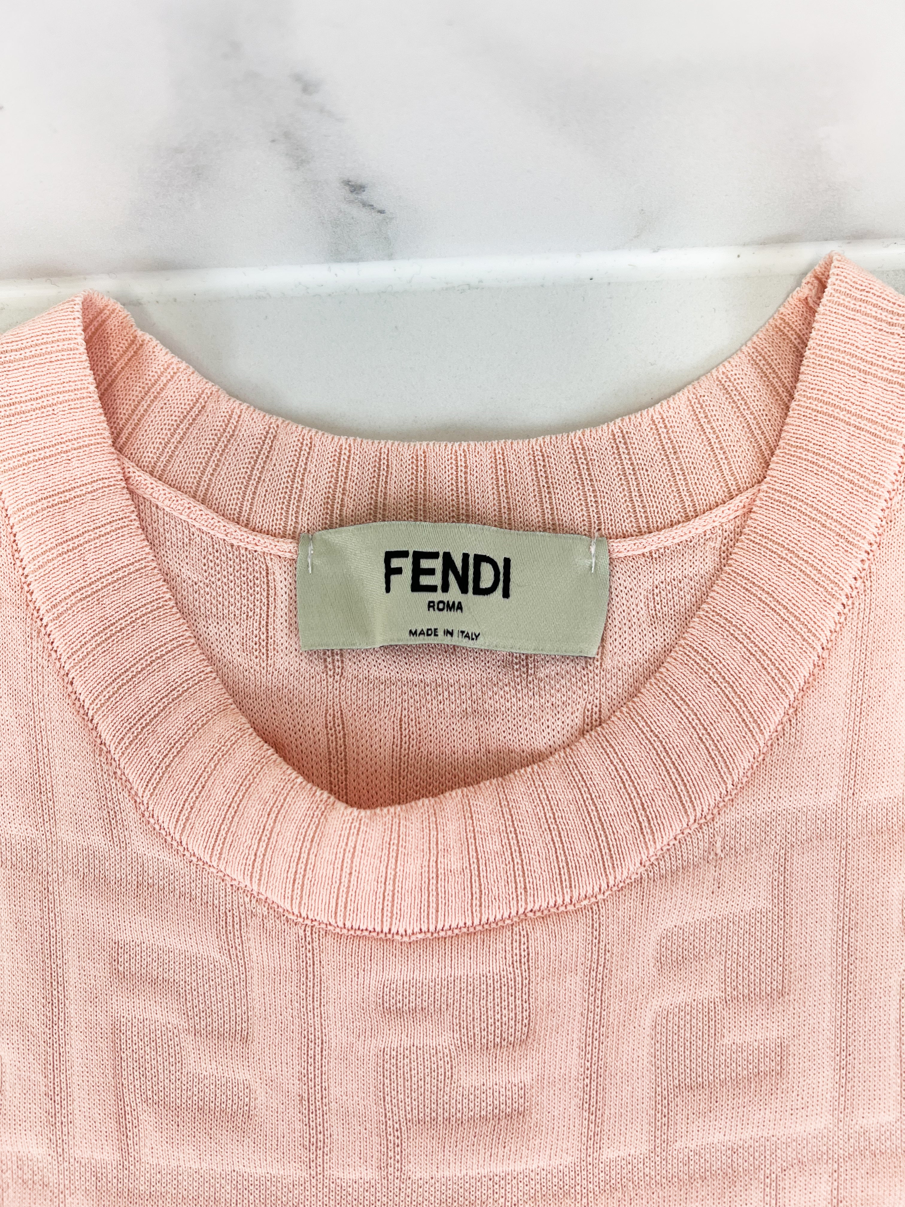 Fendi Pink Skims Mini Dress Size UK 6