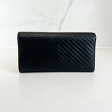 Chanel Chevron Black Wallet
