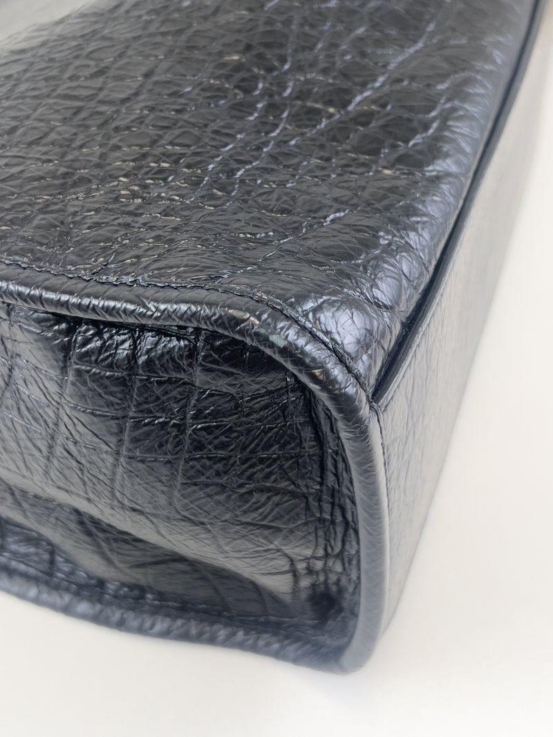 Saint Laurent Niki Shopping Crinkled Vintage Leather