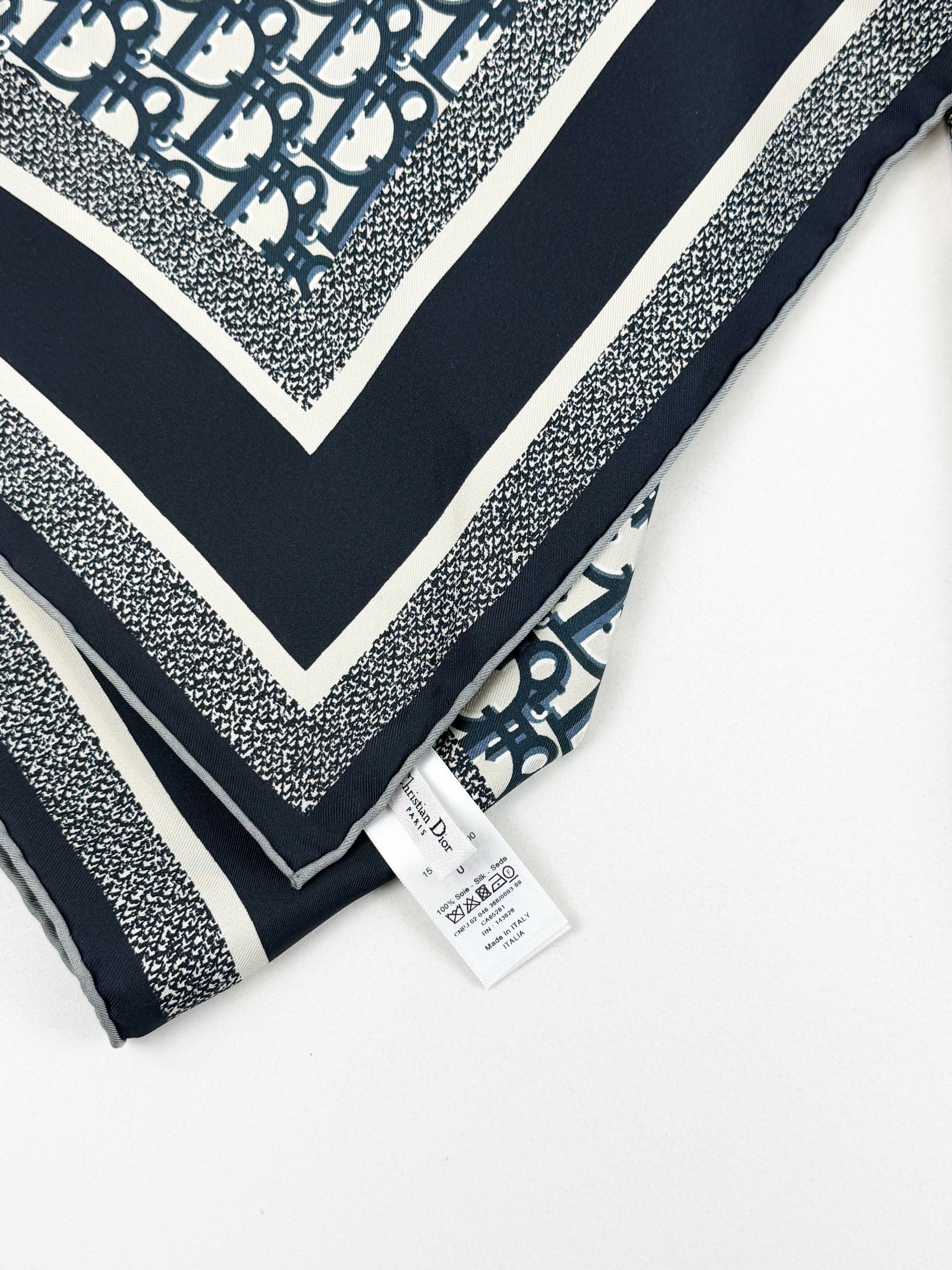 Christian Dior Silk Oblique Scarf