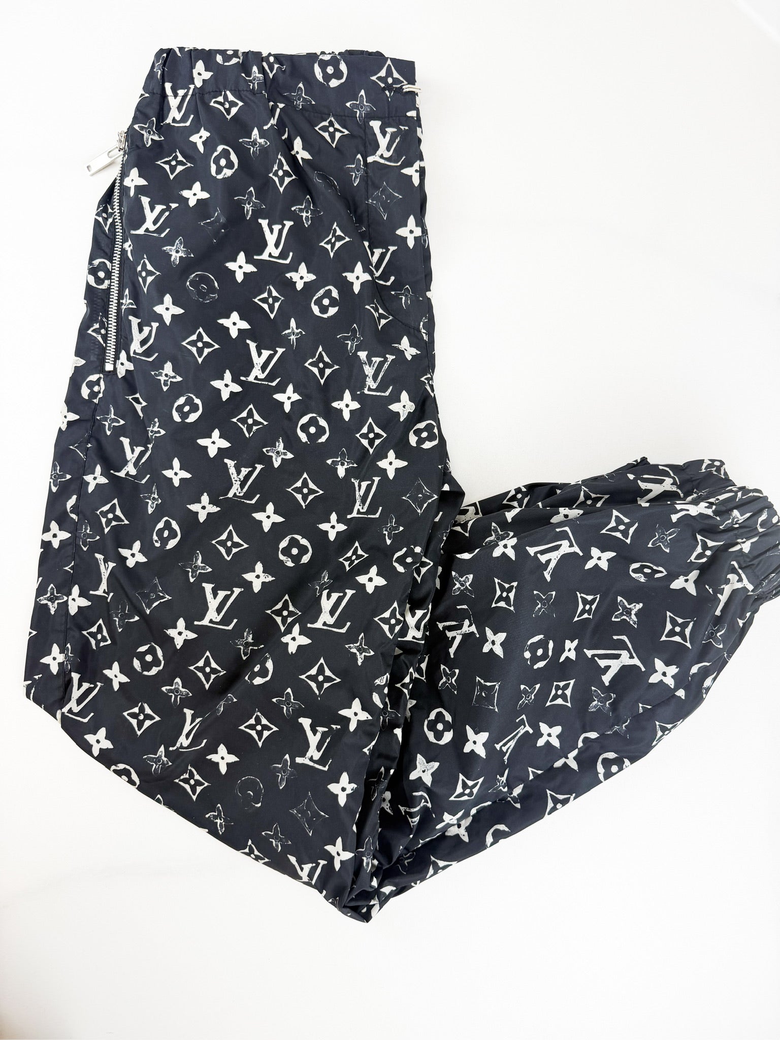 Louis Vuitton Black Stencil-effect Midnight Jogging Pants Size 34